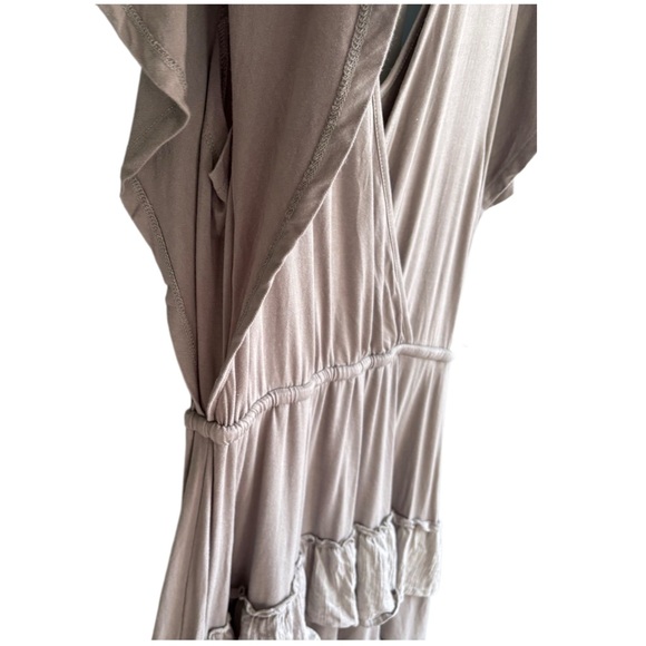 Gray Ruffle Mini Dress S - Picture 5 of 9